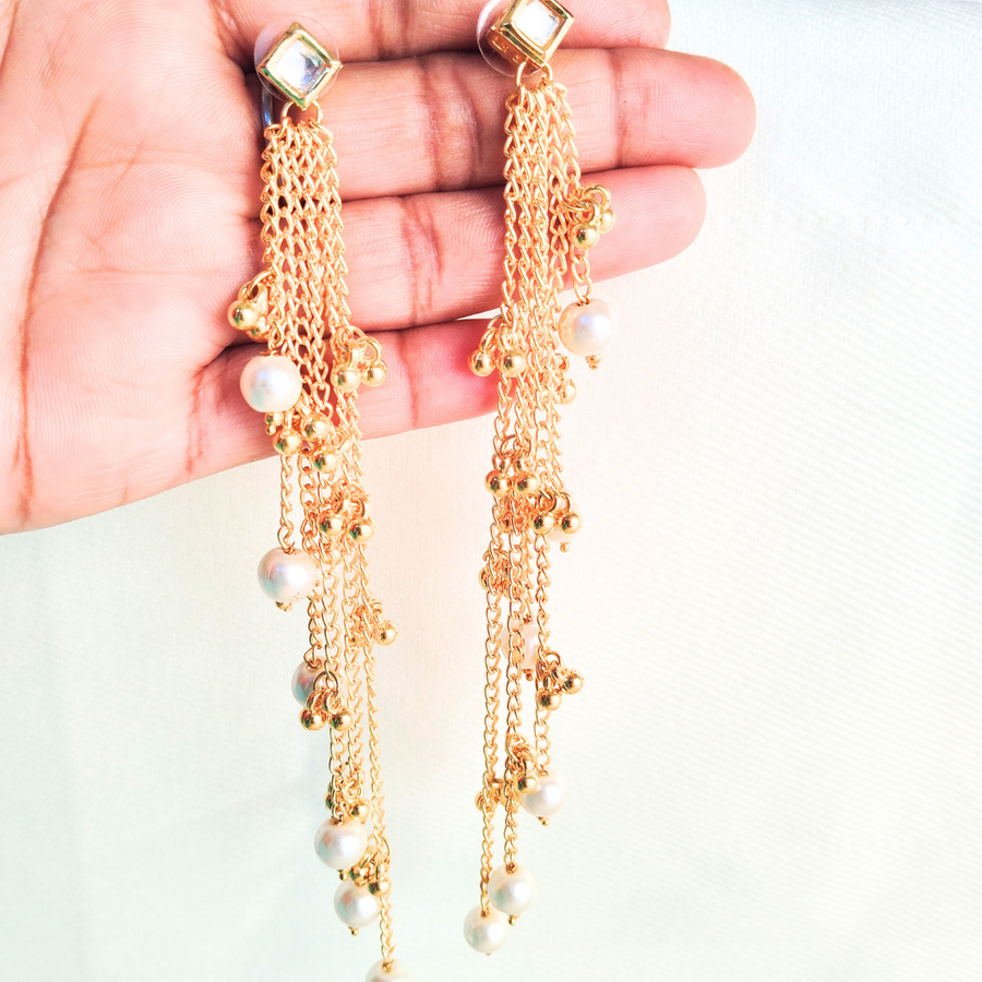 Golden Chain  Earring
